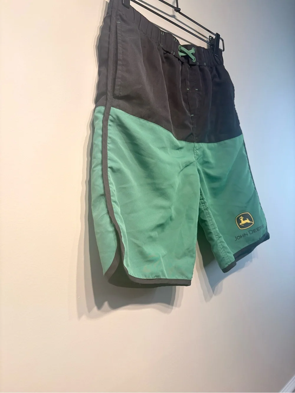 John Deere Black and Green Boys Shorts